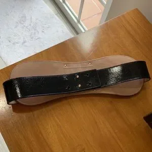 Gucci mid waist black belt with gold hardware .Size XS/S Gucci | Accessories | Gucci Mid Waist Black Belt With Gold  main image 2
